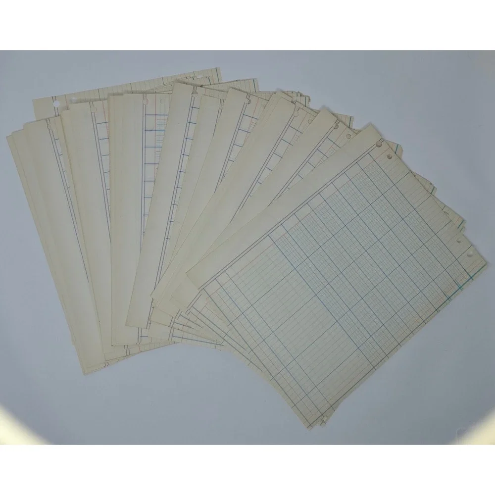 Accounting Ledger 50 Sheets Double Sided 24 Columns 9.25